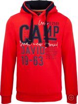 Camp David ® Hoodie sweatshirt Polar Ocean, rood