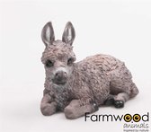 Farmwood Animals Tuinbeeld Ezel 21x12x16 cm