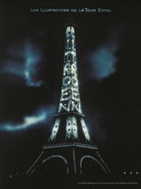 metalen reclamebord Citroën illumination tour eiffel 15x21 cm