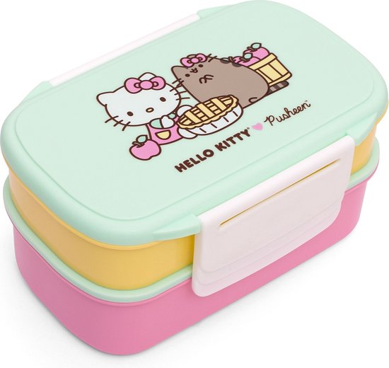Het begin scheerapparaat Consequent Hello Kitty x Pusheen: Bento Box/Lunchbox/Broodtrommel | bol.com