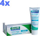 4x GUM Gingidex Tandpasta 0,06% Chloorhexidine - 75 ml