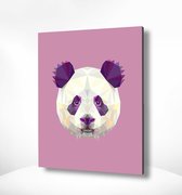 Painting Expert® Schilderen op nummer Volwassenen - Schilderen op nummer Kinderen - Panda Polygon - 40x50cm - Exclusief Lijst (16 kleurtjes)