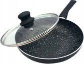 Kinghoff 3959 - Koekenpan met deksel - marmer - 28 cm