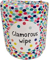 Feestelijke toiletrol "Glamorous Wipe" - Multicolor - Papier