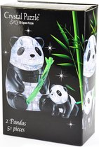 Crystal puzzel 51 stukjes panda met jong