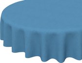Feligi Tafelkleed - rond - Ø 145cm - Polyester - Blauw