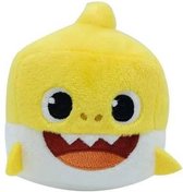 Baby Shark knuffel met geluid - Geel - 10 cm - Pluche knuffeldier