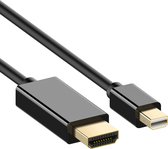 Mini DisplayPort naar HDMI Kabel - 4K@60Hz - 1 meter - Zwart - Allteq