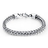 Vossenstaart Armband - 5mm - Zilver kleurig - Armband Heren - Armband Dames - Valentijnsdag voor Mannen - Valentijn Cadeautje voor Hem - Valentijn Cadeautje Vrouw