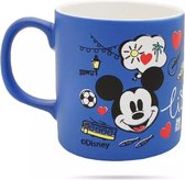 Disney Mickey Minnie Mouse Ceramic Mug 320 ml - Blauw - Lisbon