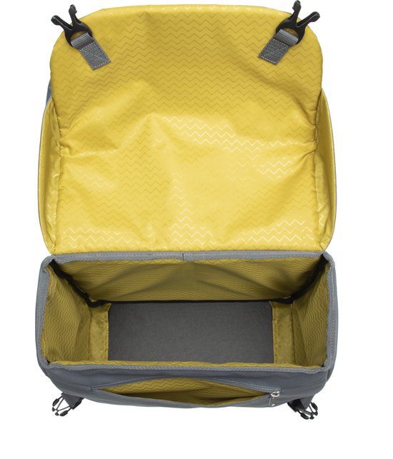 New Looxs Quilted Mondi Joy Double Dubbele Fietstas - 38 liter - Grijs van New Looxs — afbeelding 4