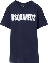 Dsquared2 Jongens Logo T-shirt Donkerblauw maat 164