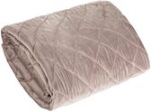 Lucy’s Living luxe AMALO Beddensprei Beige - 170x210 cm – bedsprei 2 persoons - beige – beddengoed – slaapkamer – spreien