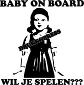 Baby on board (sticker) (wit) (20x20) Squid Game