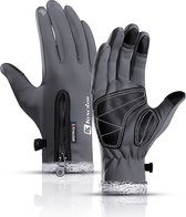 WiseGoods Luxe Thermische Touchscreen Handschoenen - Fietsen - Mountainbike - Outdoor - Sport - Heren - Dames - Grijs L/XL