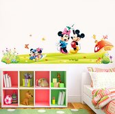 Muursticker Mickey Mouse - - Kinderkamer  - Muurdecoratie - Wandsticker - Sticker Voor Kinderen 60×90CM