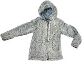 BJØRNSON XANDRA Sherpa Fleece Vest 4 Seizoenen Dames - Zacht - Hoodie / Capuchon - Rits - Maat 50 - Antraciet Melange