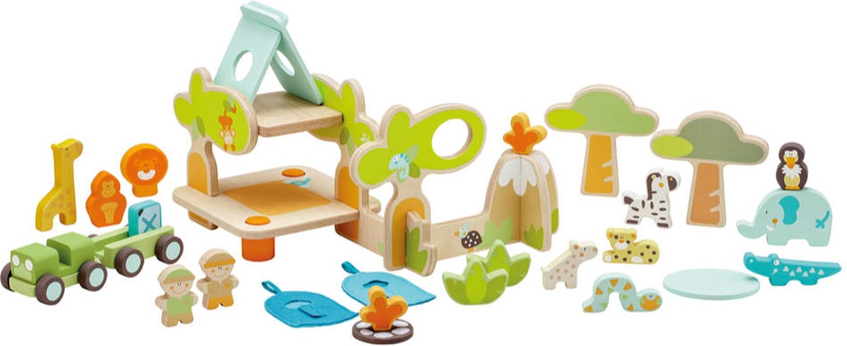 Sevi Houten Safari Speelset met Dieren