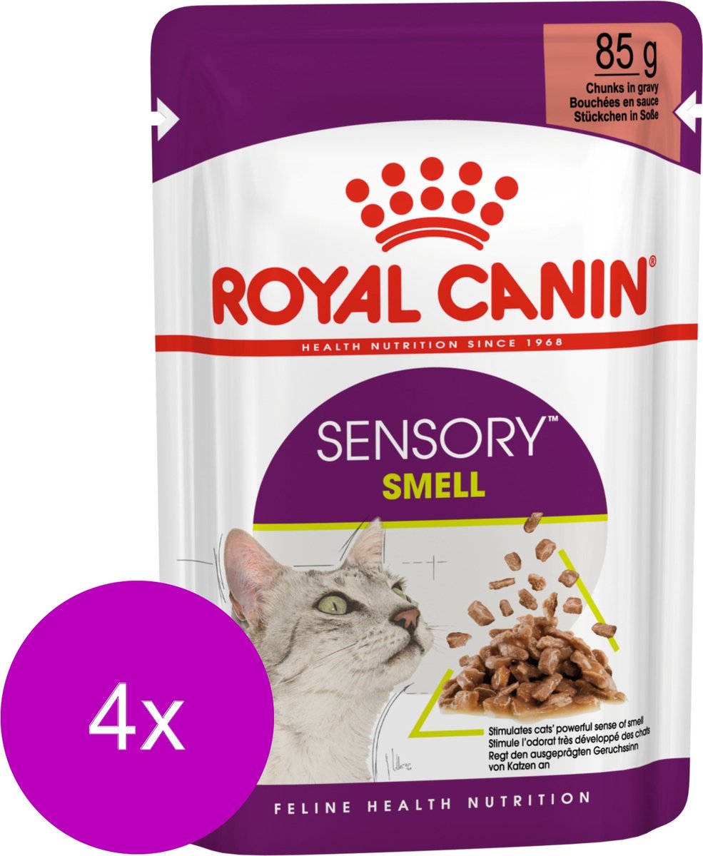 Royal Canin Sensory Multipack Smell - In Gravy - Kattenvoer - 4 x 12x85 g