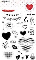 Clear stamps A6 - filled with love nr. 508