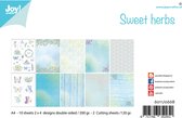 Joy!Crafts Papierset - A4 - 200g - 10 designs - Sweet herbs