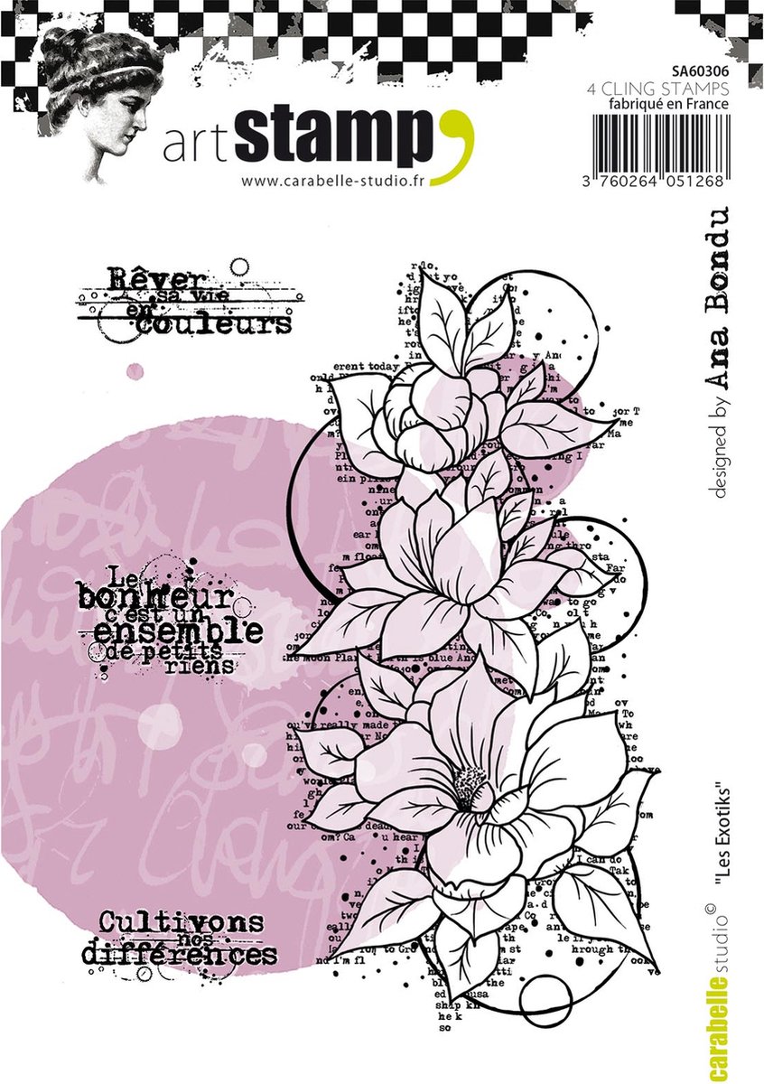 Carabelle Studio Cling stamp - A6 les exotiks