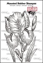 Crealies Mounted Rubber Stampzz - no.1 Iris