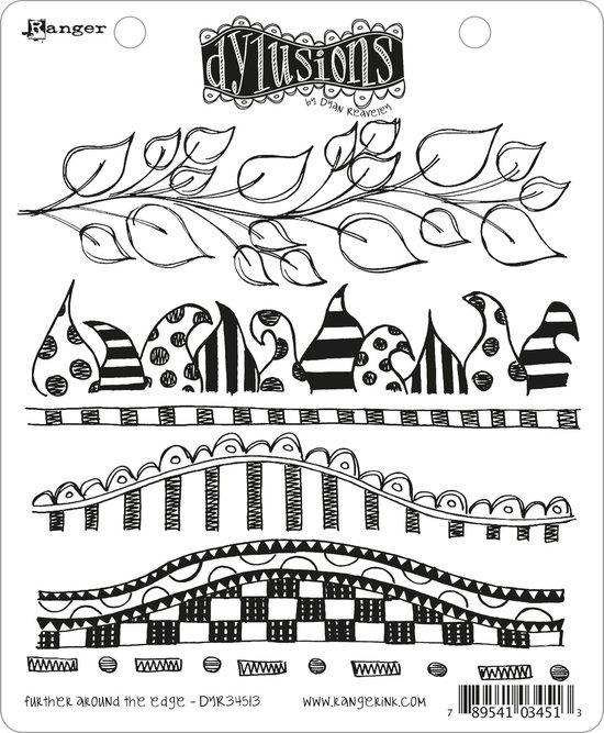 Dyan Reaveley's Dylusions Creative Dyary Stamp Set-42/Pkg...