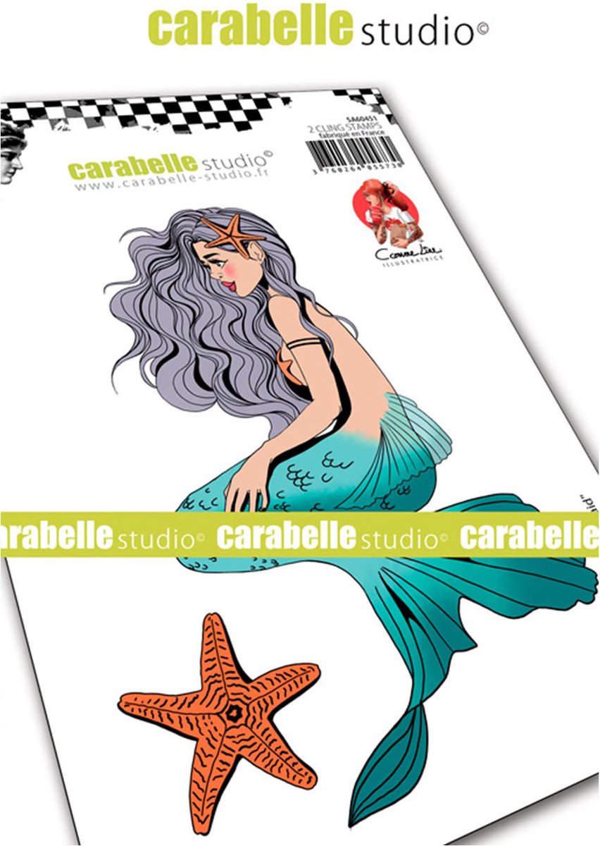 Carabelle Studio Cling stamp - A6 mermaid