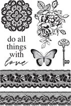 Stempel - Clear stamp - Kaisercraft - Lady like