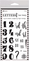 Ranger -Letter it Clear stamp By the numbers