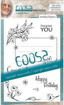 COOSA Crafts stempel A6 -Envelope Flowers A6 Engels COC-033
