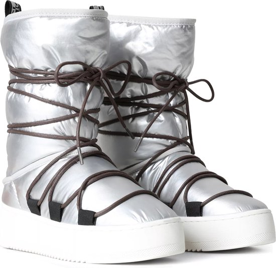 Napapijri River Veterboots - Laarzen Met Veters - Dames - Zilver - Maat 38  | bol.com