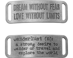 Tim Holtz Assemblage charms - 2 stuks - metal bands
