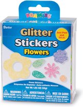 Darice Glitter Foam Stickers - Bloemen - 30g