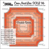 Crealies • Crea-Nest-Lies XXL nr.96 ticket stiksteek