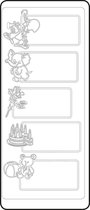 Vaessen Creative Sticker - 10x23cm - 10st - zilver etiket