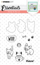 Studio Light Stamp & Die Cut A6 - Essentials - Animals nr 30