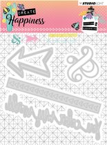 Create Happiness - Embossing Die Cut Stencil - Maak zelf kaarten en andere creatieve projecten