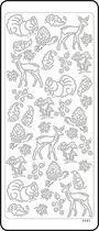 Vaessen Creative Sticker - 10x23cm - 10st - goud dieren