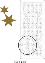 Vaessen Creative Sticker - 10x23cm - 10st - goud adventnumbers Small