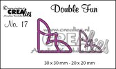 Crealies Double Fun snijmal - no.17 Hoekjes 3