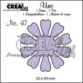 Crealies Uno snijmal - no.47 Bloemen 19