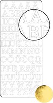 Vaessen Creative Sticker - 10x23cm - 10st - goud alfabet