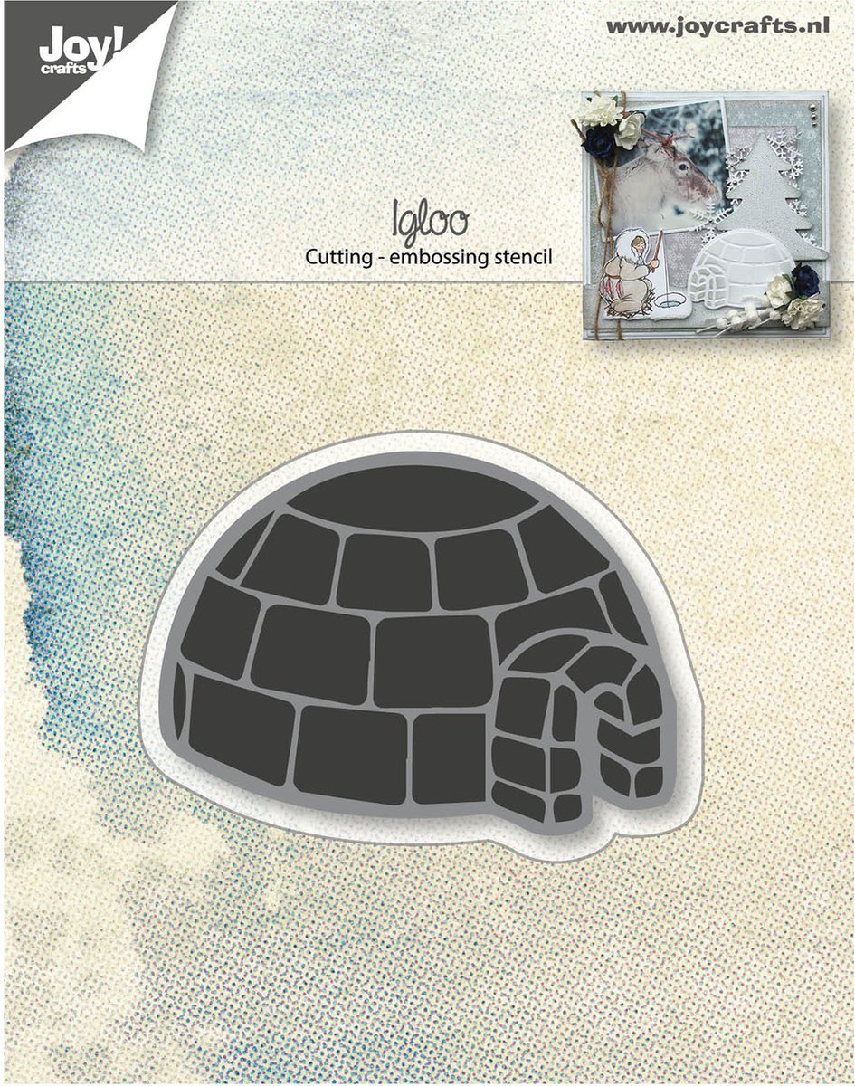 Joy!Crafts Stencil - Snij- embosstencil Iglo 67x49mm