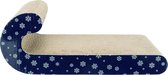 Trixie krabplank kerst karton donkerblauw (39X20X14 CM)