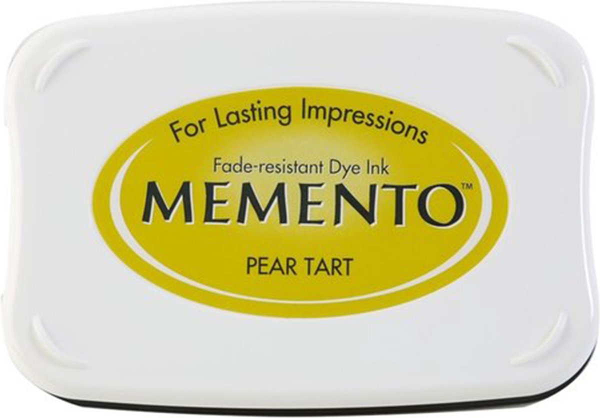 Memento inkt peer groen pear tart - groot stempelkussen sneldrogend - ME-703
