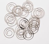 Spiral Medium 20 stuks silver