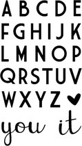 Vaessen Creative Love It cutting die 2cm alphabet