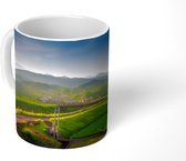 Mok - Groen - Landschap - Japan - 350 ML - Beker